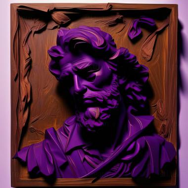 3D model Julian Schnabel American artist (STL)